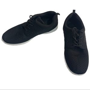 5 for 20 Podium black rhinestone athletic running sneakers